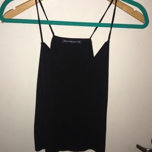 Brandy Melville deep v black tank